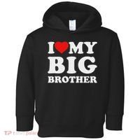 I Love My Big Brother Heart Toddler Hoodie thumb 0