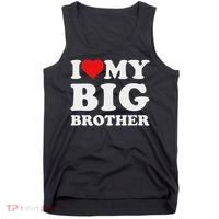 I Love My Big Brother Heart Tank Top thumb 0