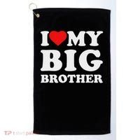 I Love My Big Brother Heart Golf Towel thumb 0