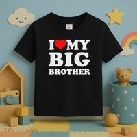 I Love My Big Brother Heart Toddler T-Shirt thumb 3