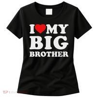 I Love My Big Brother Heart Women's T-Shirt thumb 0