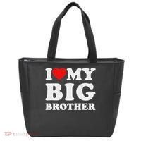 I Love My Big Brother Heart Tote Bag thumb 0