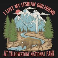 I Lost My Lesbian Girlfriend At Yellowstone National Park Women's Hoodie thumb 2