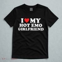 I Love My Hot Emo Girlfriend GF Red Heart Eboy Egirl Funny T-Shirt thumb 5