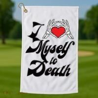 I Love Myself To Death Limited Golf Towel thumb 1