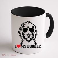 I Love My Doodle Goldendoodle Mom Labradoodle Dog Owner Gift Coffee Mug thumb 1