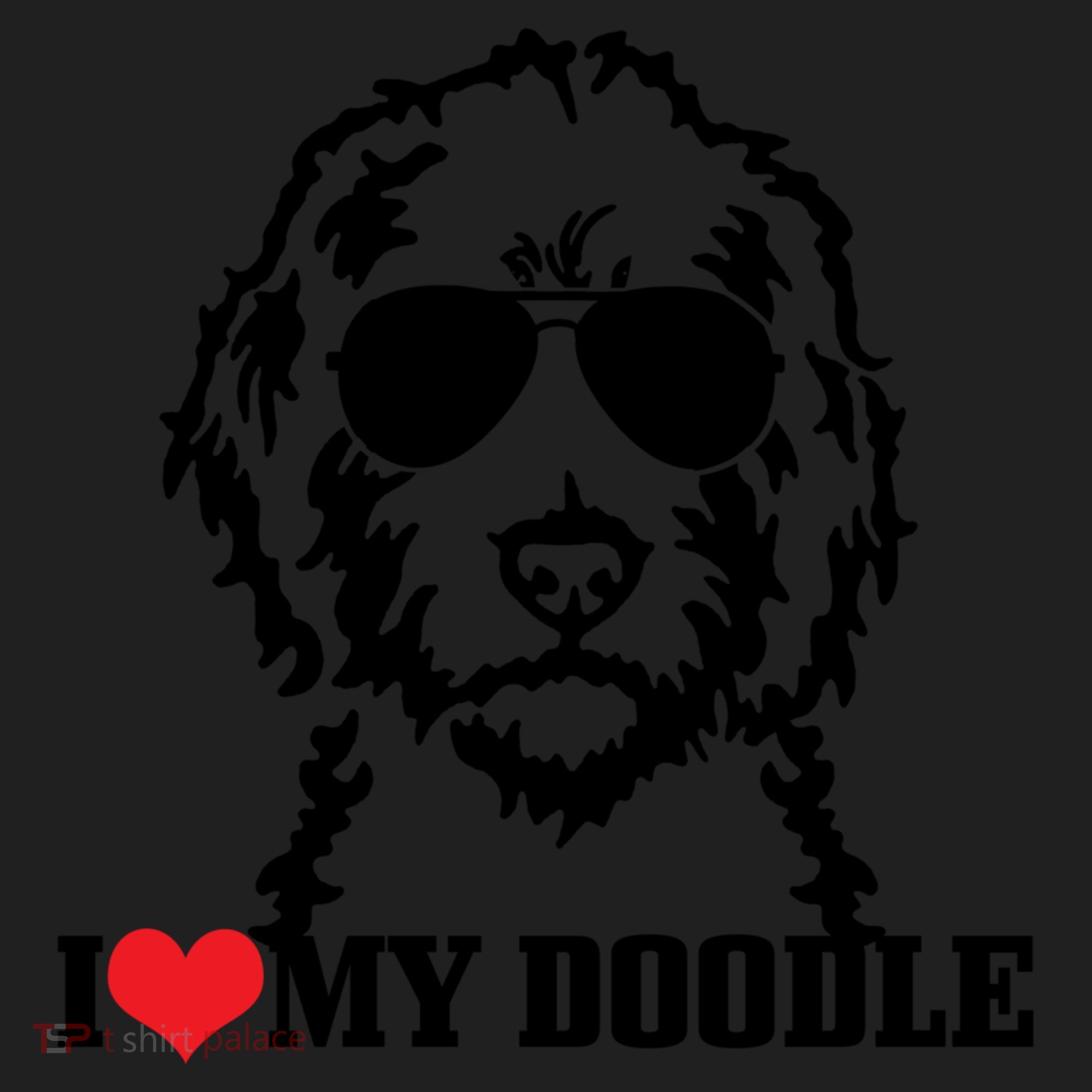 I Love My Doodle Goldendoodle Mom Labradoodle Dog Owner Gift Golf Towel