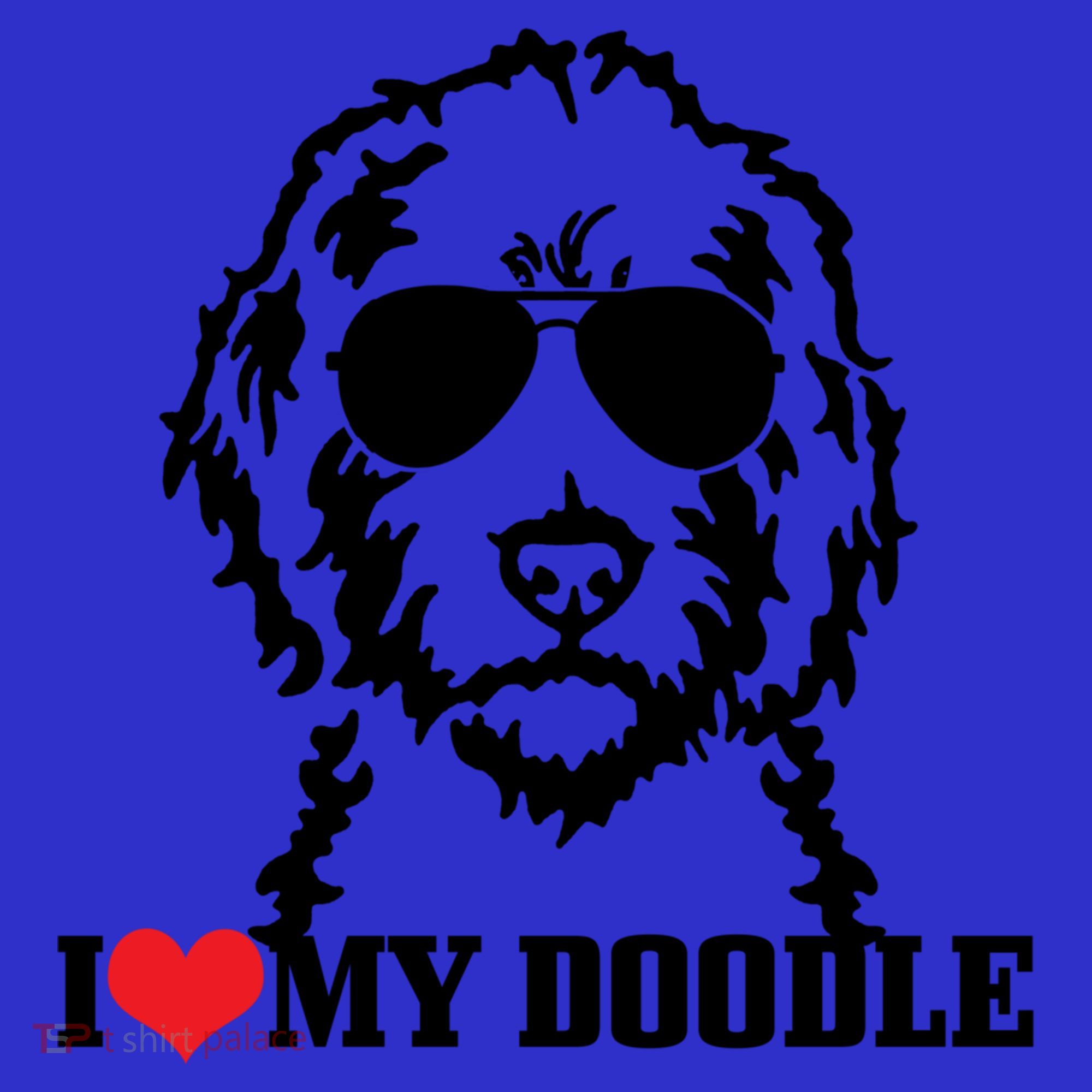 I Love My Doodle Goldendoodle Mom Labradoodle Dog Owner Gift T-Shirt