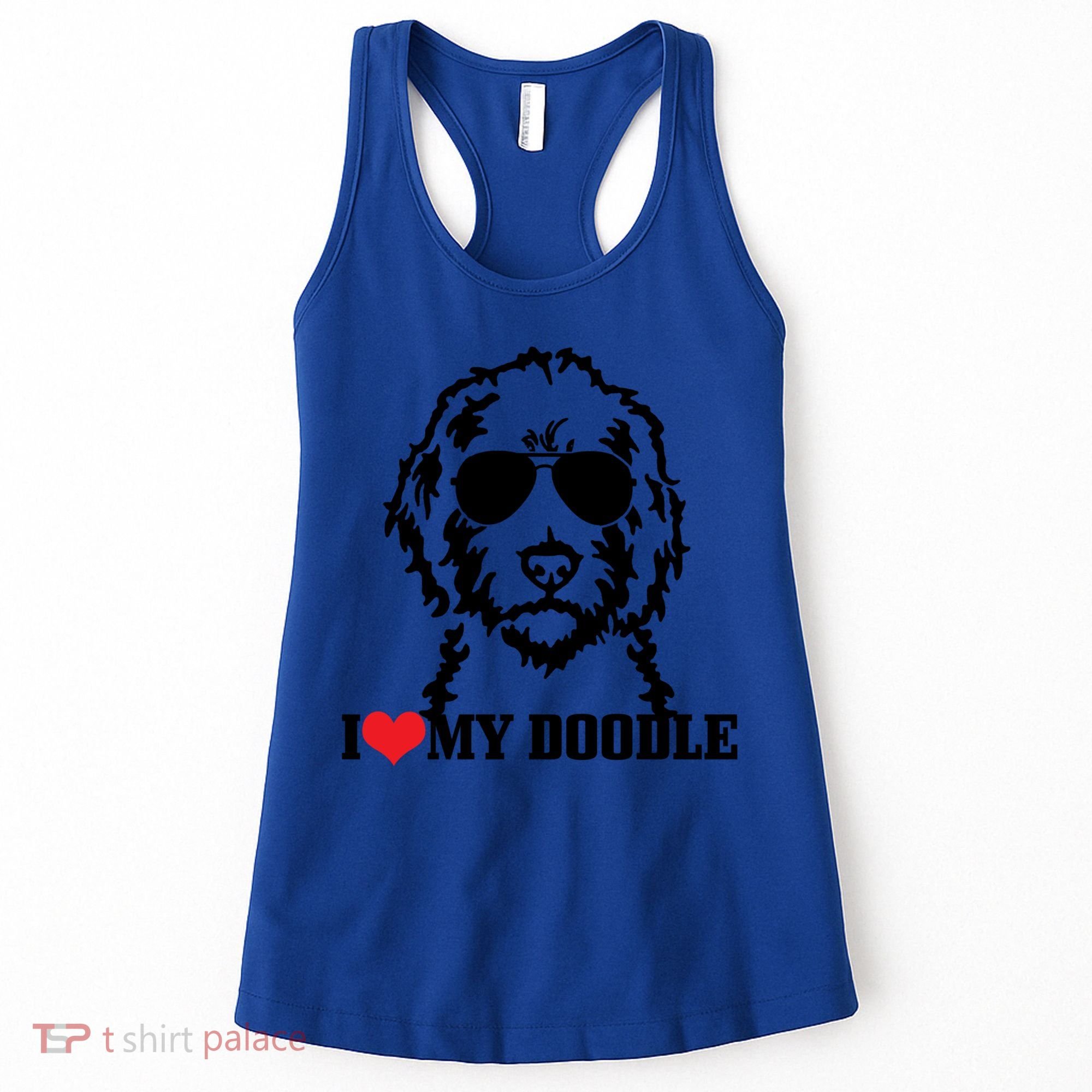I Love My Doodle Goldendoodle Mom Labradoodle Dog Owner Gift Women's Tank Top