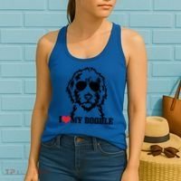 I Love My Doodle Goldendoodle Mom Labradoodle Dog Owner Gift Women's Tank Top thumb 2
