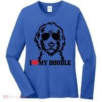 I Love My Doodle Goldendoodle Mom Labradoodle Dog Owner Gift Women's Long Sleeve Shirt thumb 0