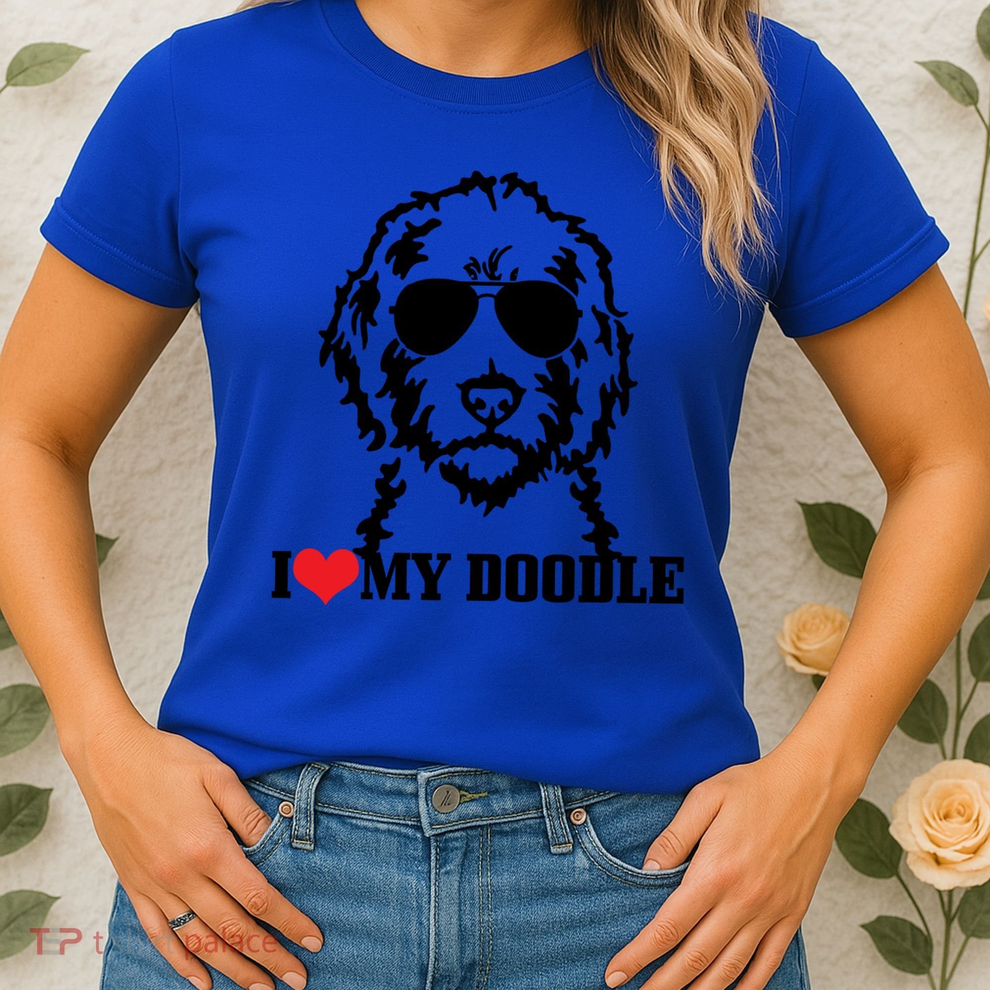 I Love My Doodle Goldendoodle Mom Labradoodle Dog Owner Gift Women's T-Shirt