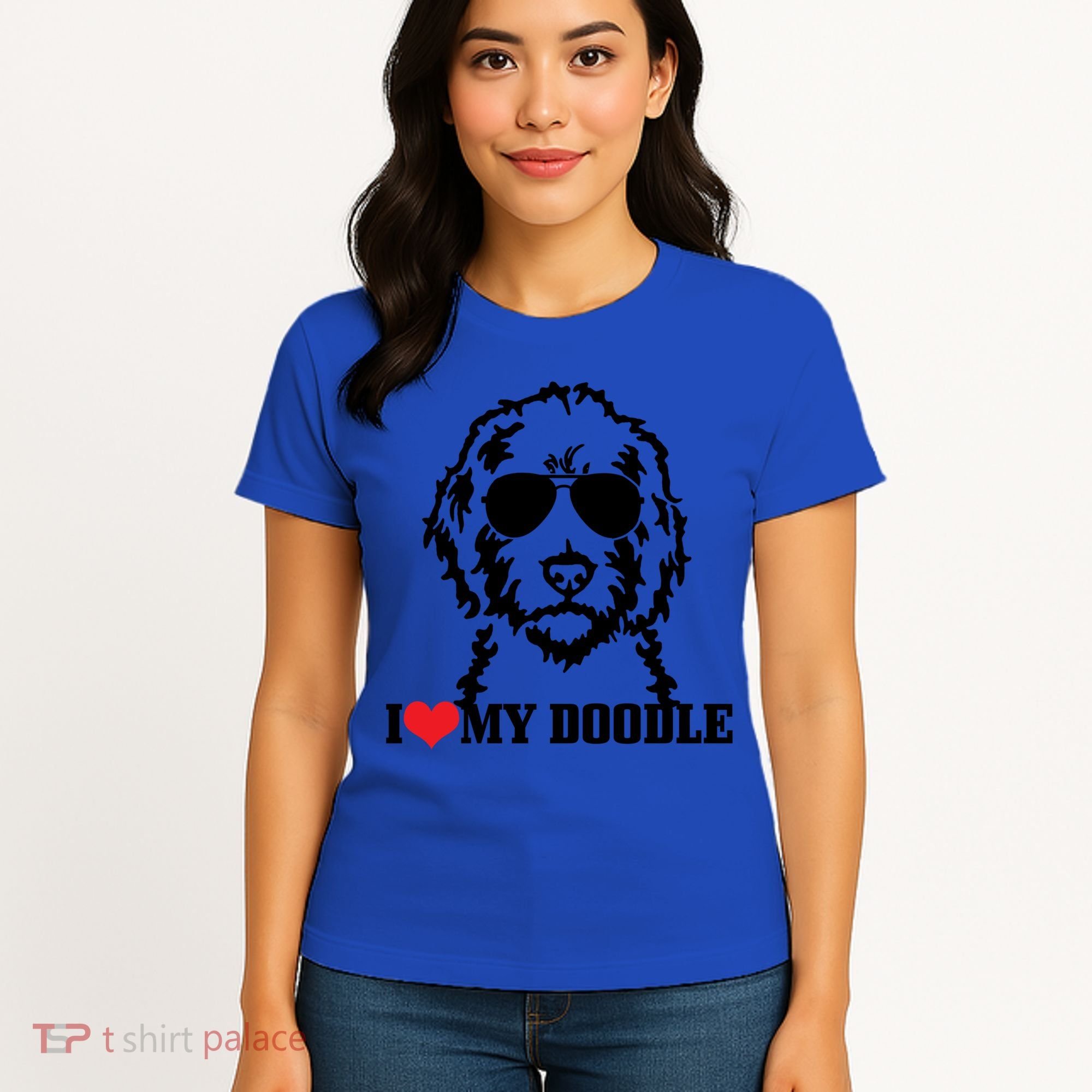 I Love My Doodle Goldendoodle Mom Labradoodle Dog Owner Gift Women's T-Shirt