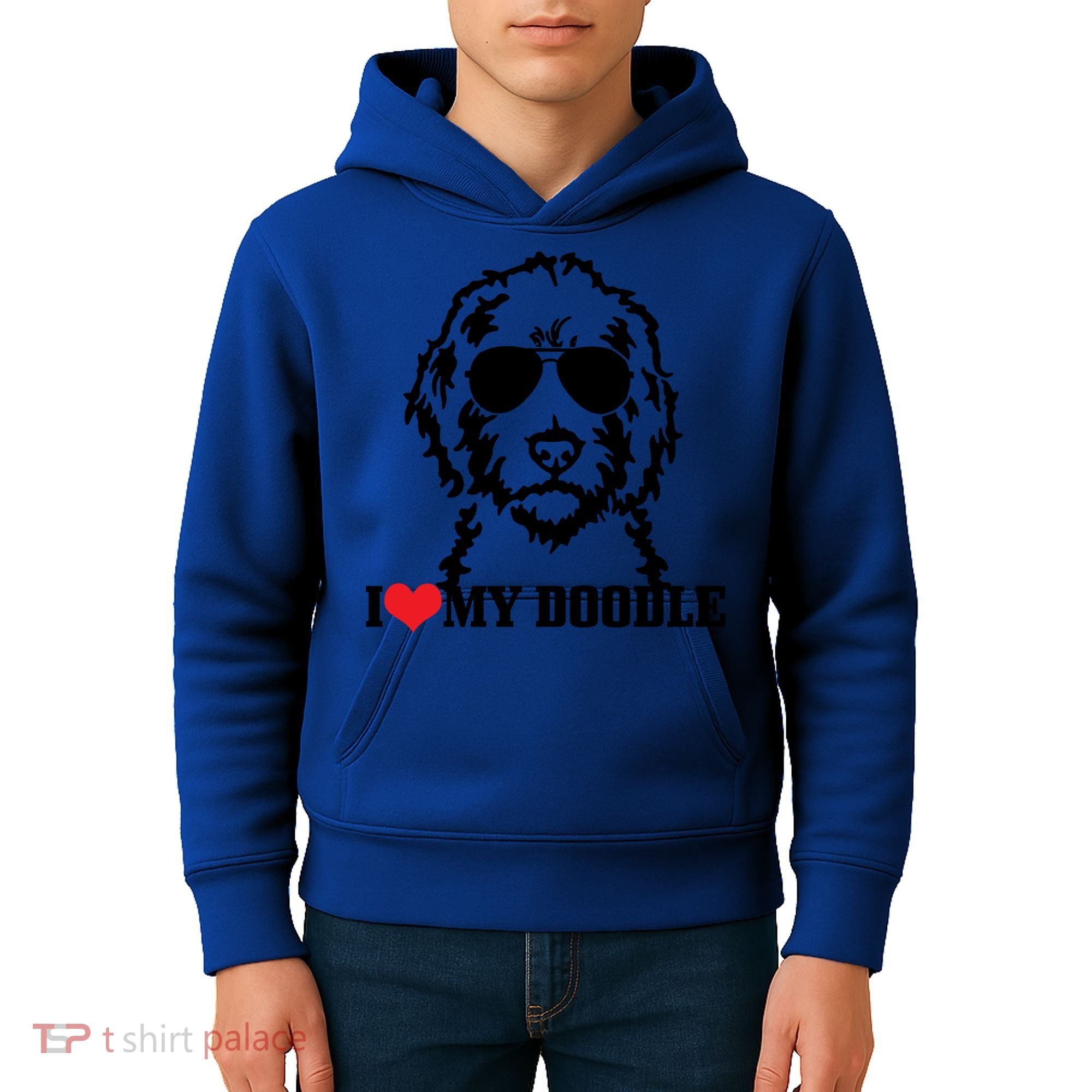 I Love My Doodle Goldendoodle Mom Labradoodle Dog Owner Gift Kids Hoodie