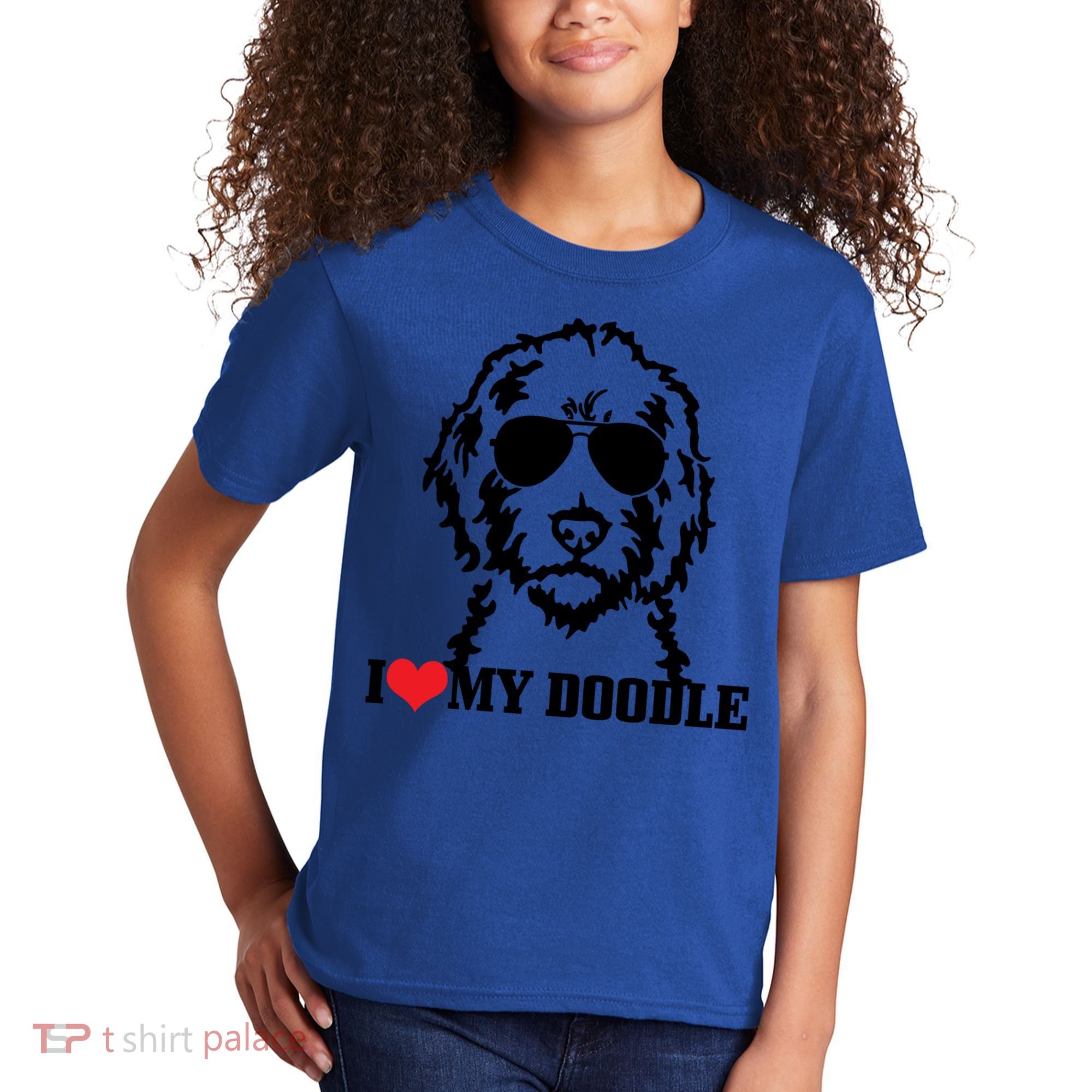 I Love My Doodle Goldendoodle Mom Labradoodle Dog Owner Gift Kids T-Shirt