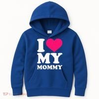 I Love My Mommy Cute Gift Kids Hoodie thumb 0