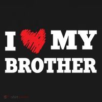 I Love My Brother Favorite Family Member Valentines Brah Gift Women's Hoodie thumb 2