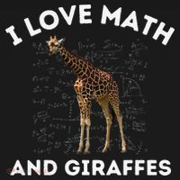 I Love Math And Giraffes Algebra STEM Teacher Doggie Tank thumb 4