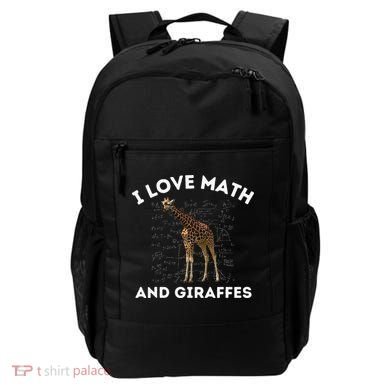 I Love Math And Giraffes Algebra STEM Teacher Backpack