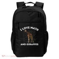 I Love Math And Giraffes Algebra STEM Teacher Backpack thumb 0