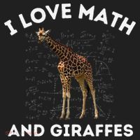 I Love Math And Giraffes Algebra STEM Teacher Hat thumb 2