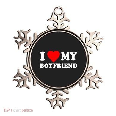I Love My Boyfriend Design Ornament