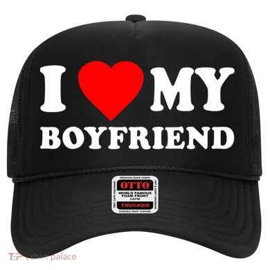 I Love My Boyfriend Design Hat