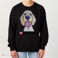 I Love My Doodle Gift Golden Doodle Gift Women's Sweatshirt thumb 0