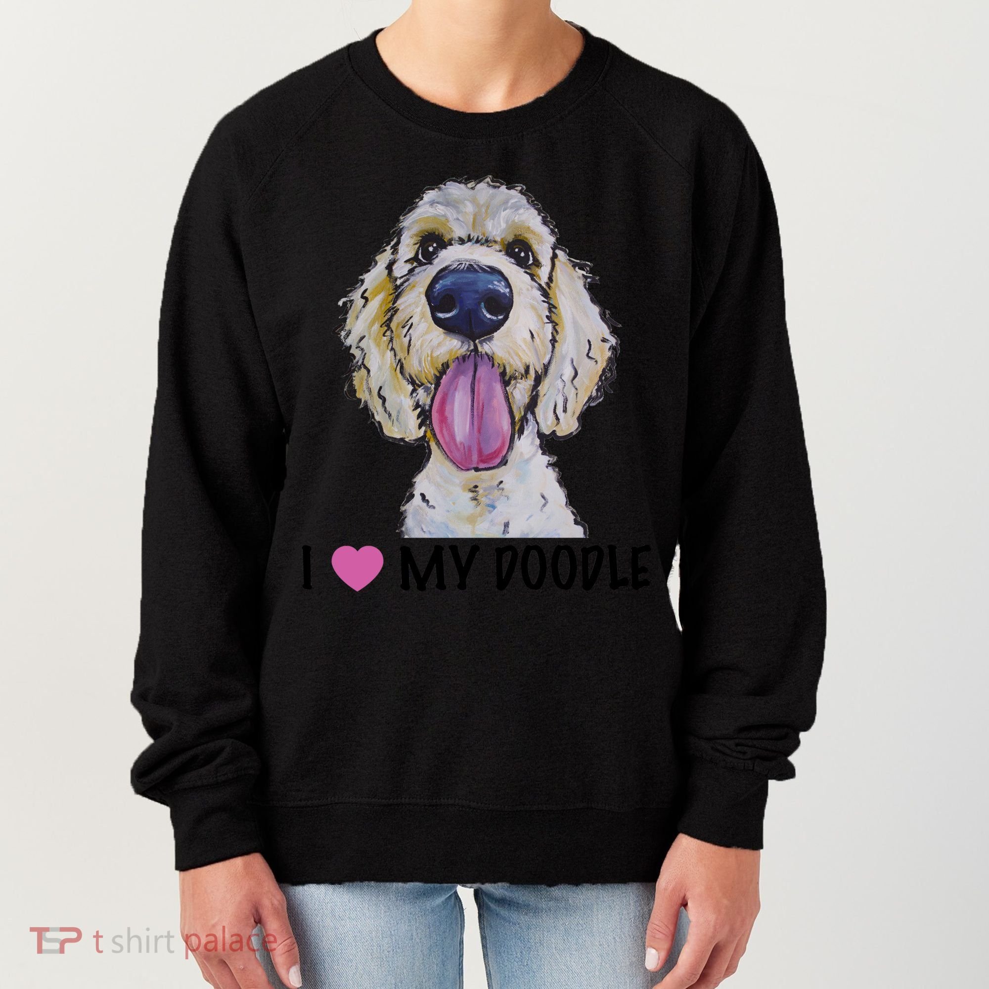 I Love My Doodle Gift Golden Doodle Gift Women's Sweatshirt