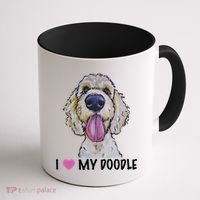 I Love My Doodle Gift Golden Doodle Gift Coffee Mug thumb 1