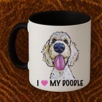 I Love My Doodle Gift Golden Doodle Gift Coffee Mug thumb 2