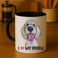 I Love My Doodle Gift Golden Doodle Gift Coffee Mug thumb 4