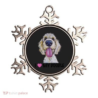 I Love My Doodle Gift Golden Doodle Gift Ornament