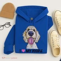 I Love My Doodle Gift Golden Doodle Gift Hoodie thumb 4