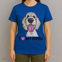 I Love My Doodle Gift Golden Doodle Gift T-Shirt thumb 4