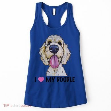 I Love My Doodle Gift Golden Doodle Gift Women's Tank Top