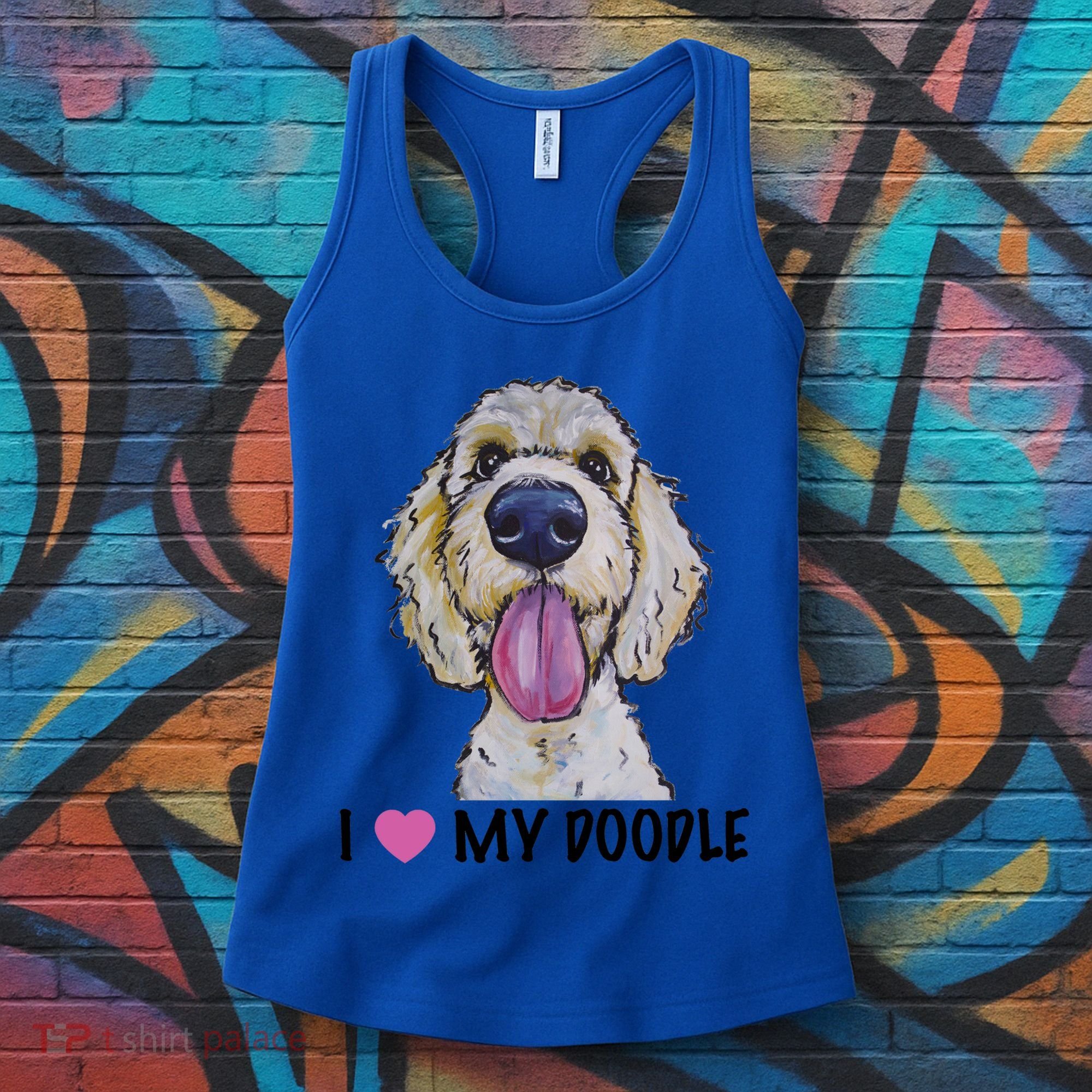 I Love My Doodle Gift Golden Doodle Gift Women's Tank Top