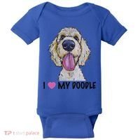 I Love My Doodle Gift Golden Doodle Gift Baby Bodysuit thumb 0