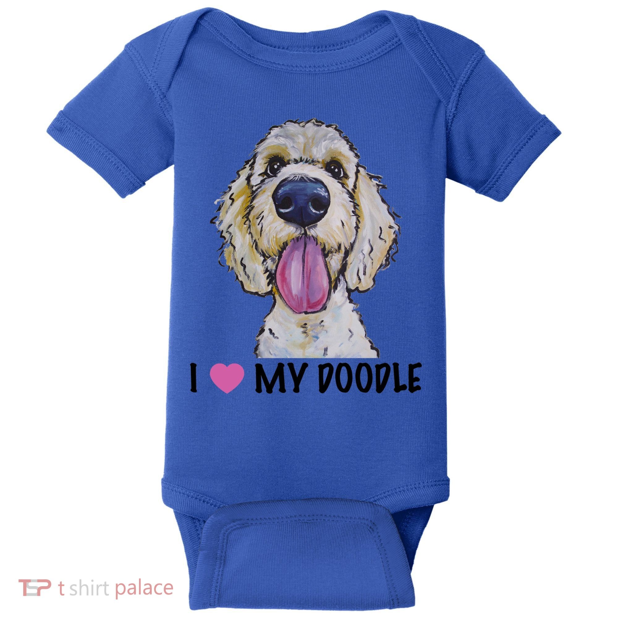 I Love My Doodle Gift Golden Doodle Gift Baby Bodysuit