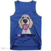 I Love My Doodle Gift Golden Doodle Gift Tank Top thumb 0