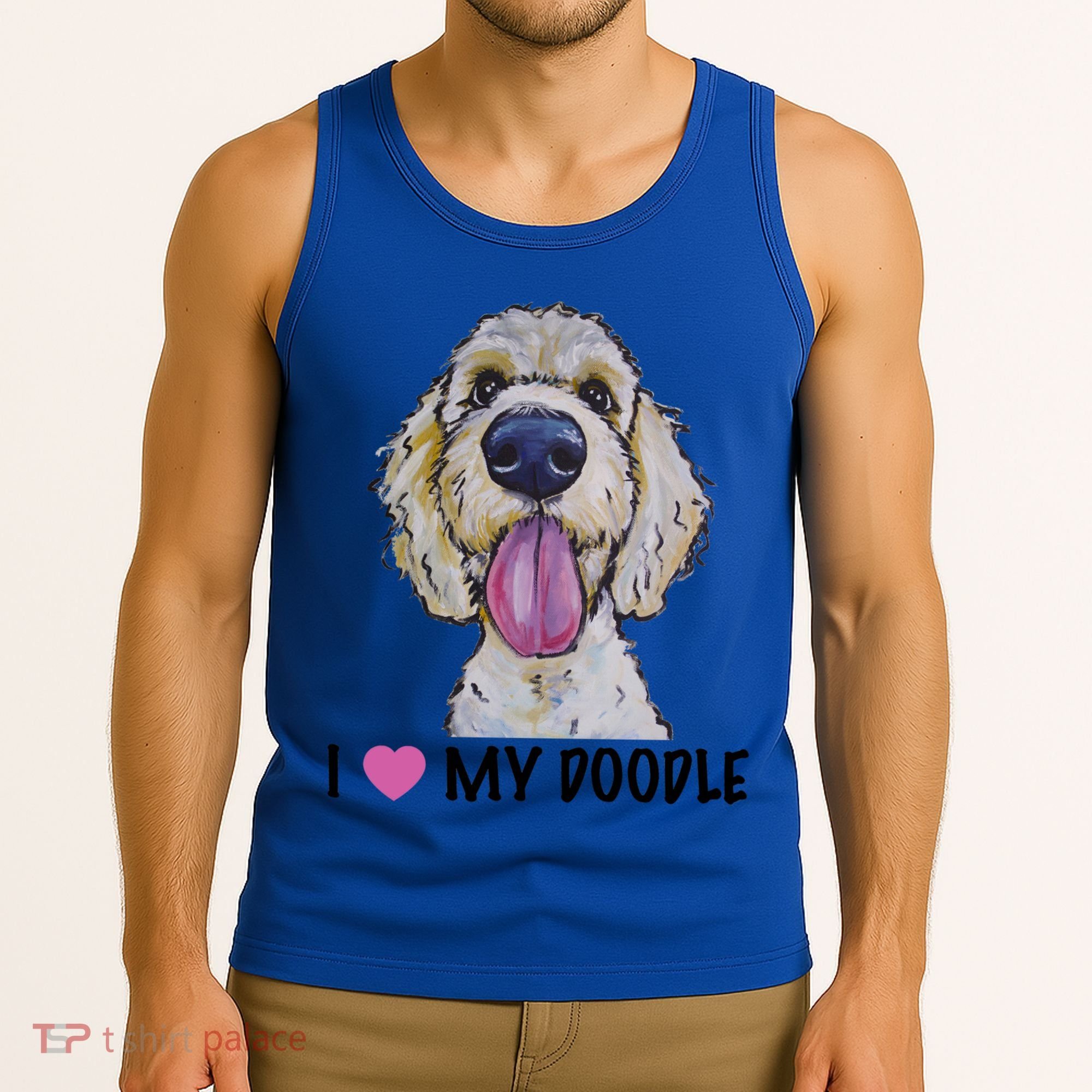 I Love My Doodle Gift Golden Doodle Gift Tank Top