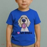 I Love My Doodle Gift Golden Doodle Gift Toddler T-Shirt thumb 2