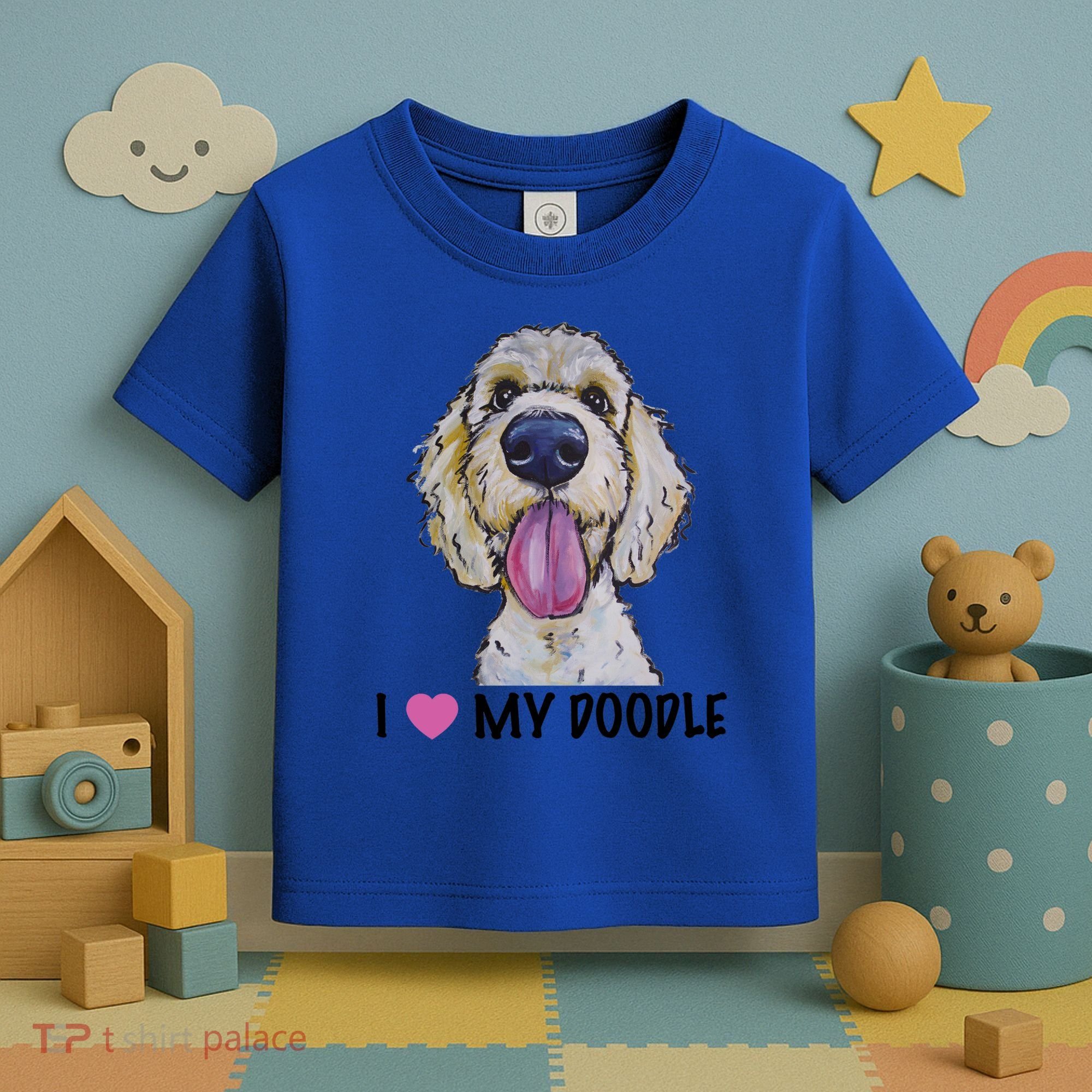 I Love My Doodle Gift Golden Doodle Gift Toddler T-Shirt