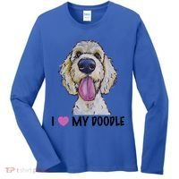 I Love My Doodle Gift Golden Doodle Gift Women's Long Sleeve Shirt thumb 0