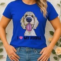 I Love My Doodle Gift Golden Doodle Gift Women's T-Shirt thumb 2