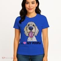 I Love My Doodle Gift Golden Doodle Gift Women's T-Shirt thumb 4