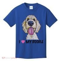 I Love My Doodle Gift Golden Doodle Gift Kids T-Shirt thumb 0