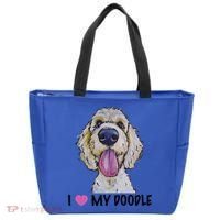 I Love My Doodle Gift Golden Doodle Gift Tote Bag thumb 0
