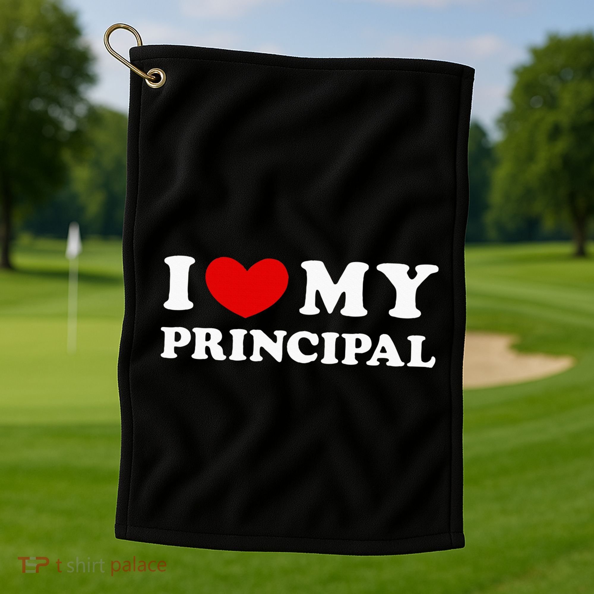 I Love My Principal I Heart My Principal Golf Towel