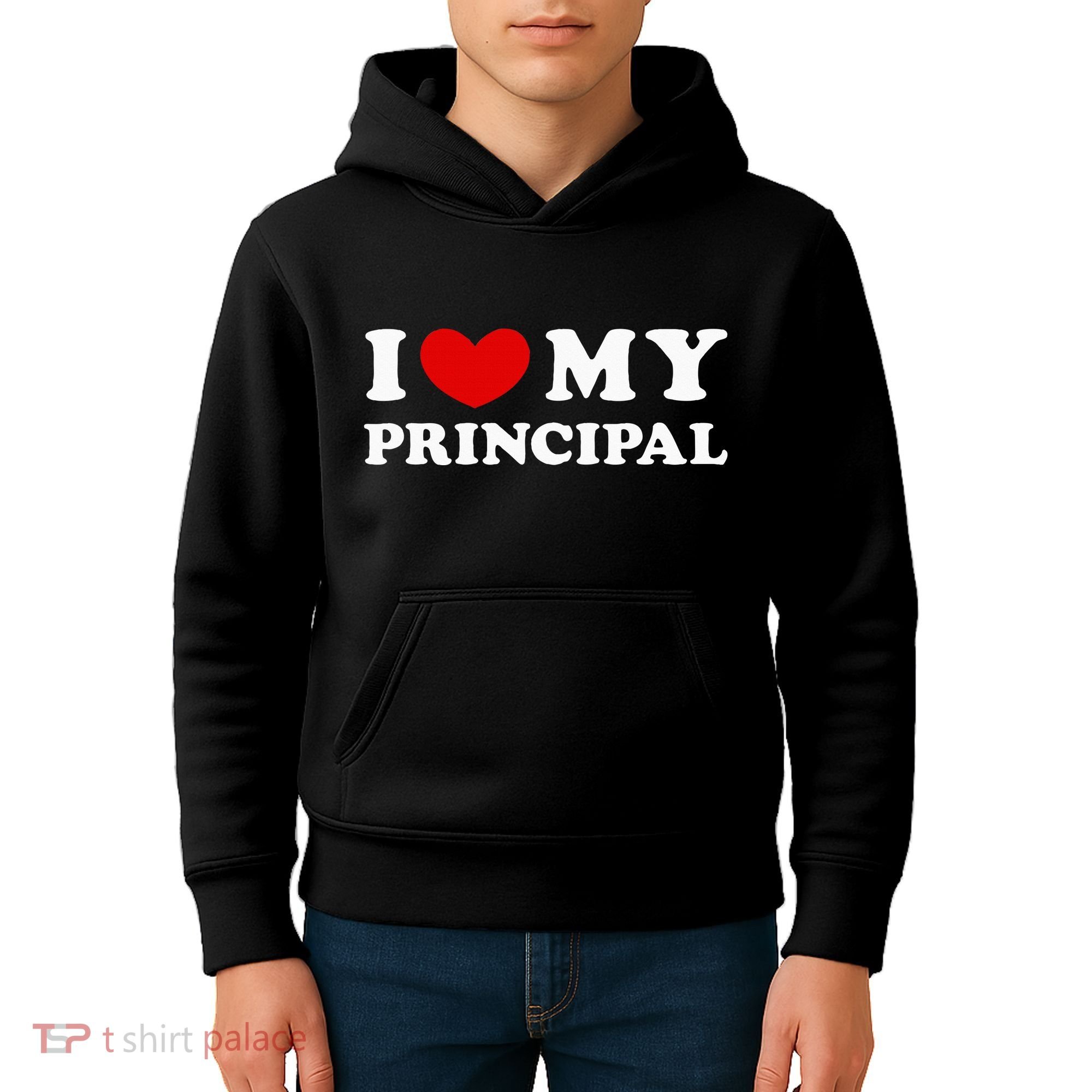 I Love My Principal I Heart My Principal Kids Hoodie
